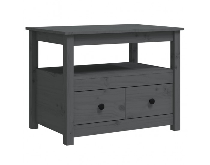 Sonata H Кафе маса, Сиво, 71x49x55 см, борово дърво масив