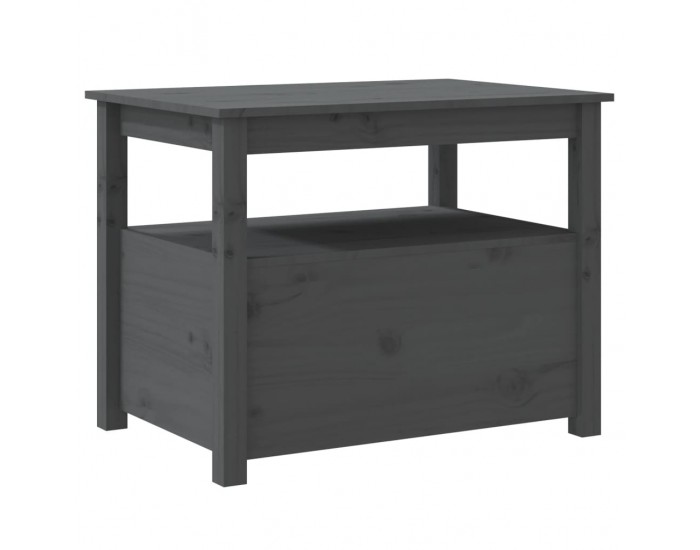 Sonata H Кафе маса, Сиво, 71x49x55 см, борово дърво масив