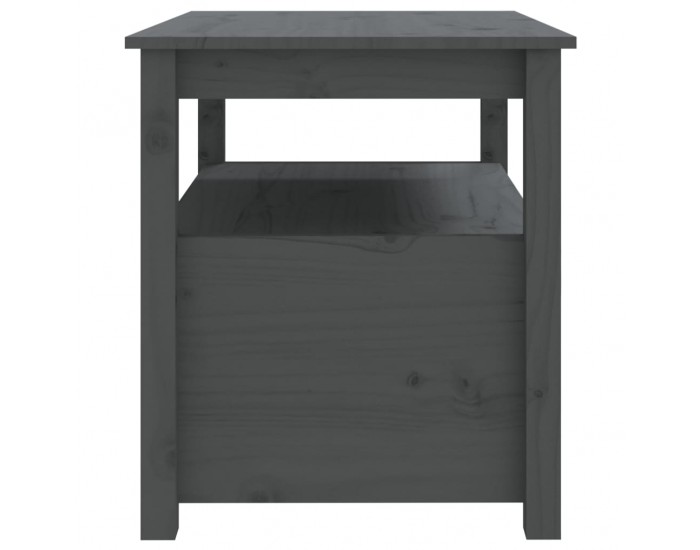 Sonata H Кафе маса, Сиво, 71x49x55 см, борово дърво масив