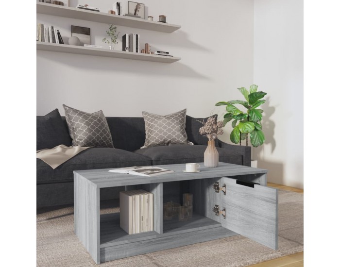 Sonata H Кафе маса, сив сонома, 102x50x36 см, инженерно дърво