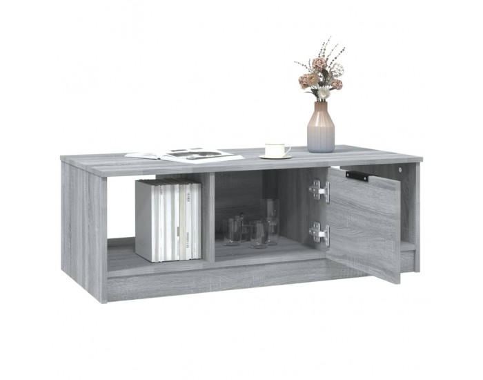 Sonata H Кафе маса, сив сонома, 102x50x36 см, инженерно дърво