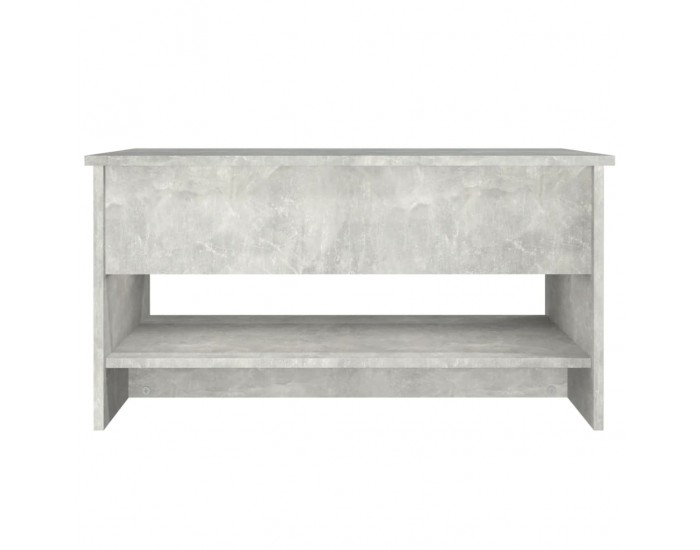 Sonata H Маса за кафе, бетонно сива, 80x50x40 см, инженерно дърво