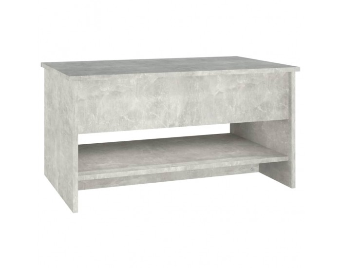 Sonata H Маса за кафе, бетонно сива, 80x50x40 см, инженерно дърво