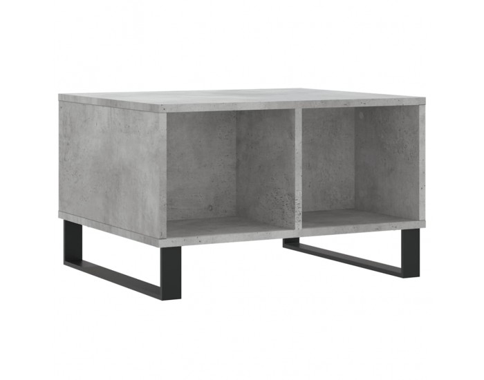 Sonata H Маса за кафе, бетонно сива, 60x50x36,5 см, инженерно дърво