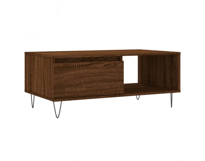 Sonata H Кафе маса, кафяв дъб, 90x50x36,5 см, инженерно дърво