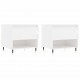 Sonata H Маси за кафе, 2 бр, бял гланц, 50x46x50 см, инженерно дърво