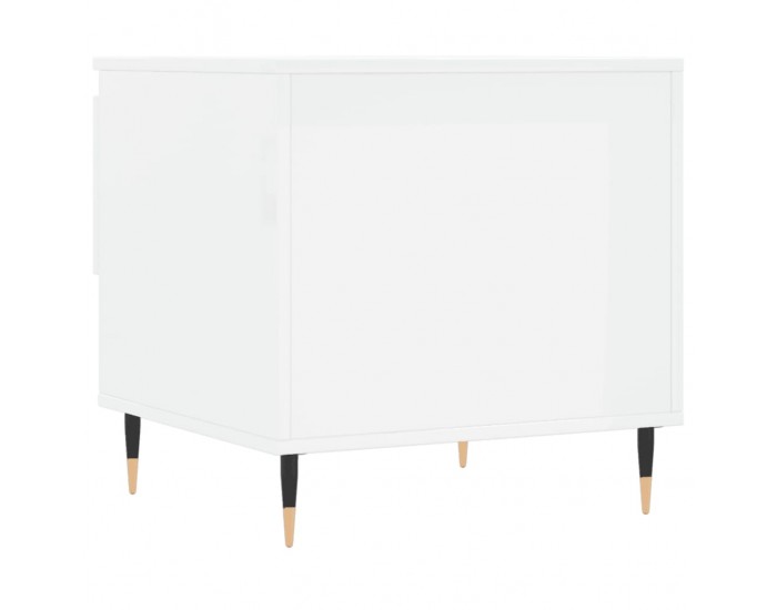 Sonata H Маси за кафе, 2 бр, бял гланц, 50x46x50 см, инженерно дърво