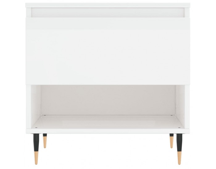 Sonata H Маси за кафе, 2 бр, бял гланц, 50x46x50 см, инженерно дърво