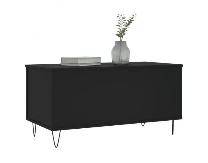 Sonata H Маса за кафе, черна, 90x44,5x45 см, инженерно дърво