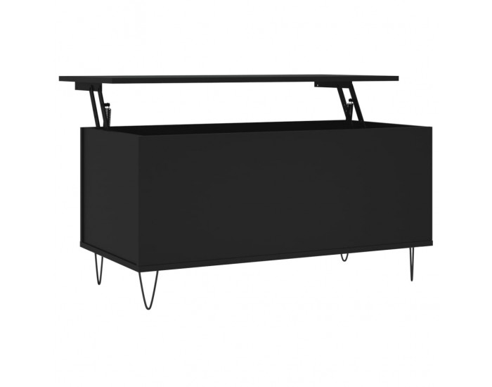 Sonata H Маса за кафе, черна, 90x44,5x45 см, инженерно дърво