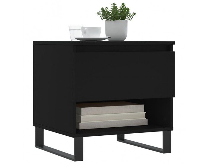 Sonata H Маси за кафе, 2 бр, черни, 50x46x50 см, инженерно дърво