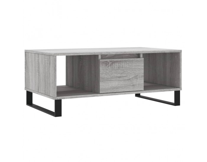 Sonata H Кафе маса, сив сонома, 90x50x36,5 см, инженерно дърво