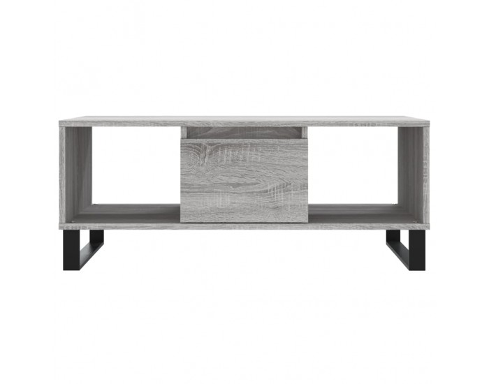 Sonata H Кафе маса, сив сонома, 90x50x36,5 см, инженерно дърво