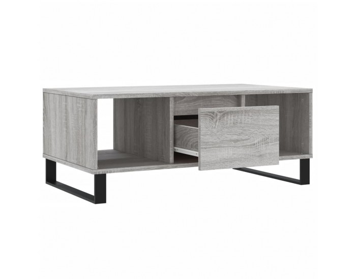 Sonata H Кафе маса, сив сонома, 90x50x36,5 см, инженерно дърво