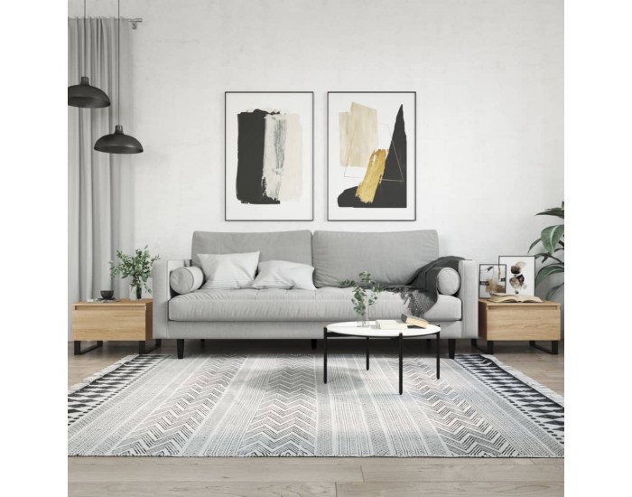 Sonata H Холни маси, 2 бр, дъб сонома, 50x46x35 см, инженерно дърво