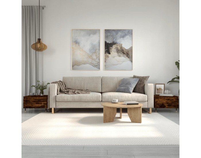 Sonata H Холни маси, 2 бр, опушен дъб, 50x46x35 см, инженерно дърво