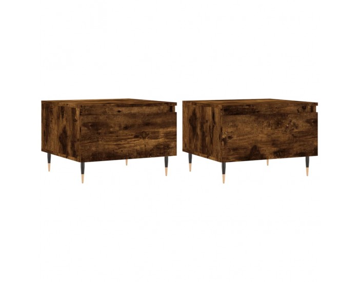 Sonata H Холни маси, 2 бр, опушен дъб, 50x46x35 см, инженерно дърво