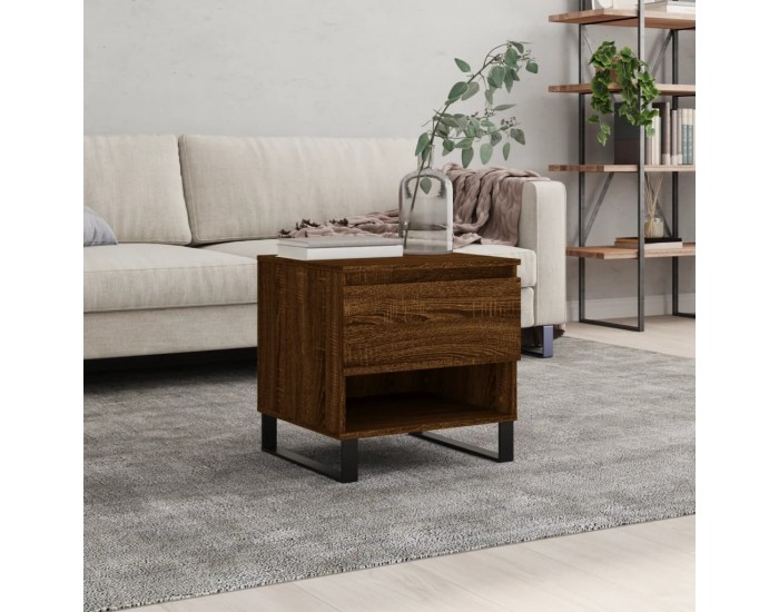 Sonata H Маса за кафе, кафяв дъб, 50x46x50 см, инженерно дърво