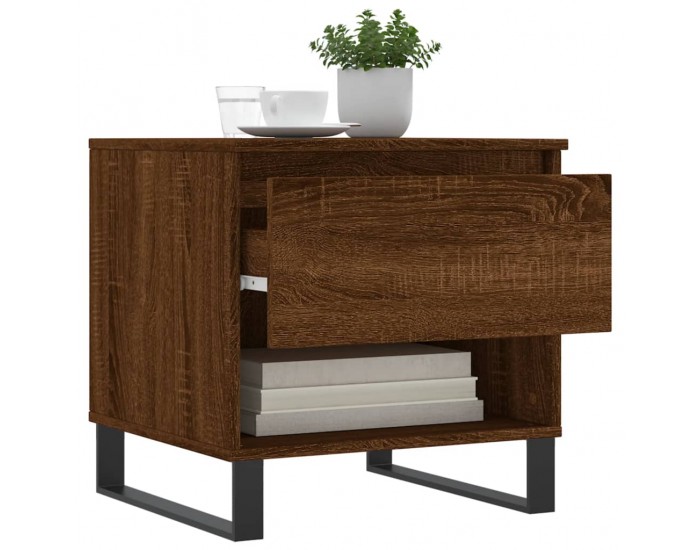 Sonata H Маса за кафе, кафяв дъб, 50x46x50 см, инженерно дърво