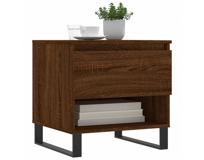 Sonata H Маса за кафе, кафяв дъб, 50x46x50 см, инженерно дърво