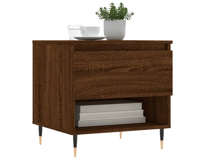 Sonata H Маса за кафе, кафяв дъб, 50x46x50 см, инженерно дърво