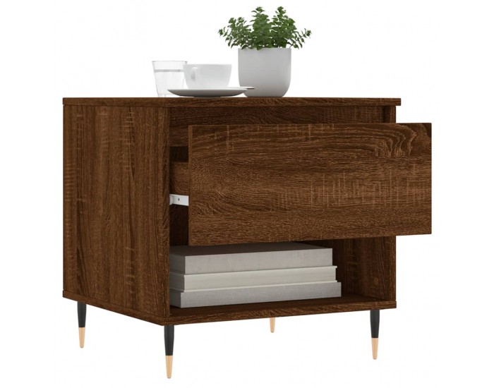 Sonata H Маса за кафе, кафяв дъб, 50x46x50 см, инженерно дърво