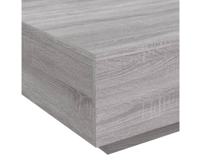 Sonata H Маса за кафе, сив сонома, 80x80x31 см, инженерно дърво