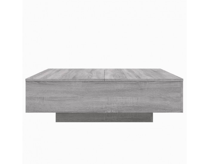 Sonata H Маса за кафе, сив сонома, 100x100x31 см, инженерно дърво