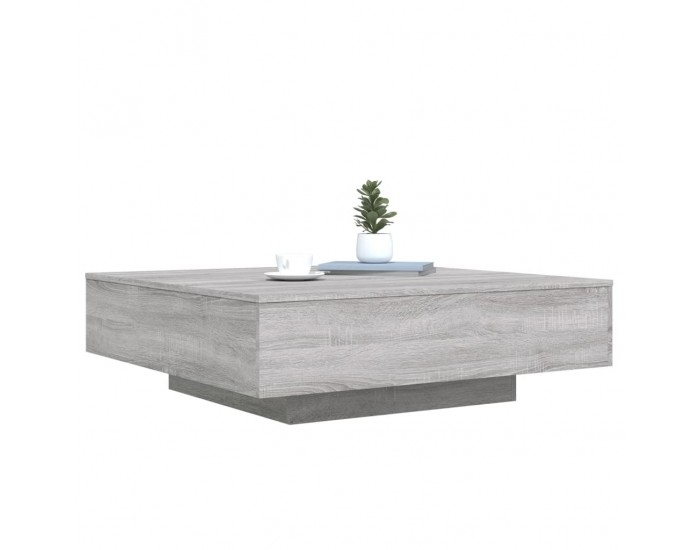 Sonata H Маса за кафе, сив сонома, 100x100x31 см, инженерно дърво