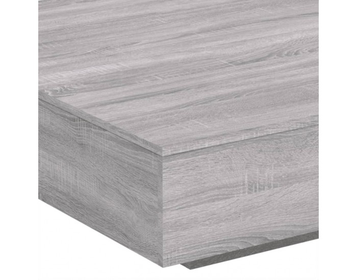 Sonata H Маса за кафе, сив сонома, 100x100x31 см, инженерно дърво