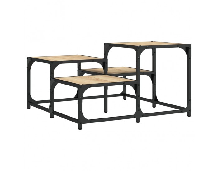 Sonata H Кафе маса, дъб сонома, 68x68x40 см, инженерно дърво