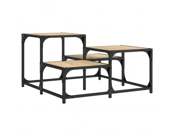 Sonata H Кафе маса, дъб сонома, 68x68x40 см, инженерно дърво