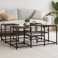 Sonata H Кафе маса, опушен дъб, 91x91x40 см, инженерно дърво - Холни маси