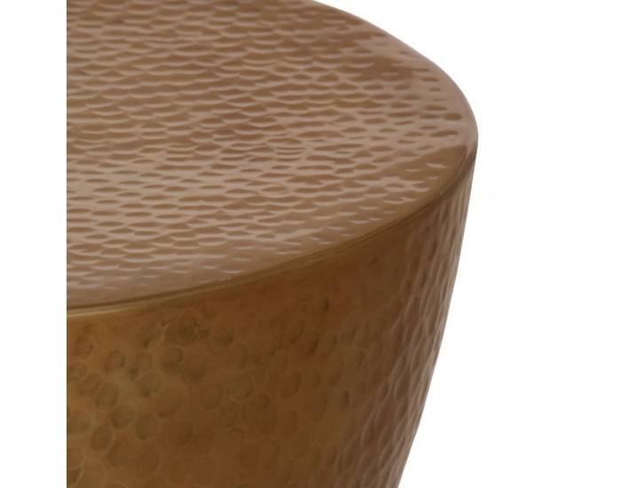 Sonata H Маса за кафе, кован алуминий, Ø 50x30 см, месинг