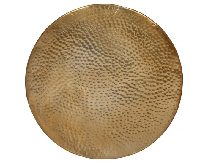 Sonata H Маса за кафе, кован алуминий, Ø 50x30 см, месинг