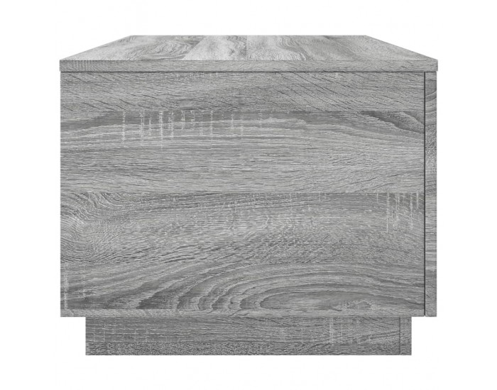 Sonata H Маса за кафе с LED осветление, сив сонома, 90x50x40 см