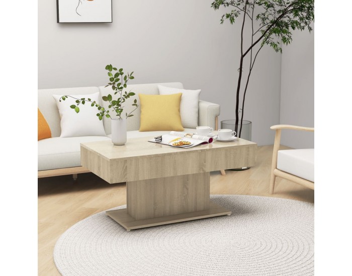 Sonata H Маса за кафе, сонома дъб, 96x50x45 см, инженерно дърво