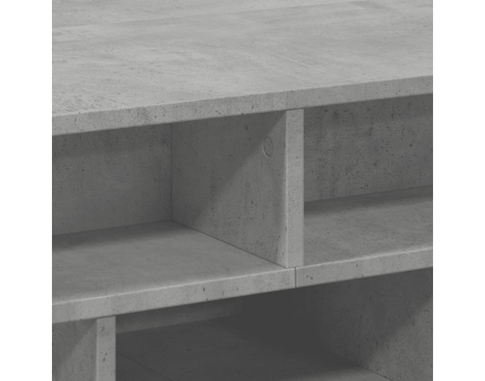 Sonata H Маса за кафе, бетонно сива, 70x70x29 см, инженерно дърво