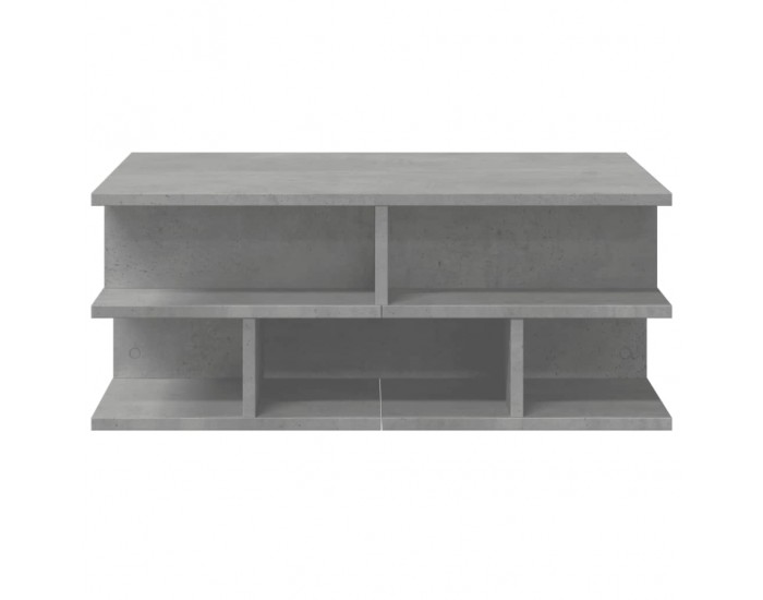 Sonata H Маса за кафе, бетонно сива, 70x70x29 см, инженерно дърво