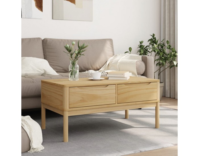 Sonata H Кафе маса FLORO, восъчнокафява,99x55,5x45см, борово дърво масив