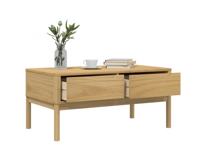 Sonata H Кафе маса FLORO, восъчнокафява,99x55,5x45см, борово дърво масив