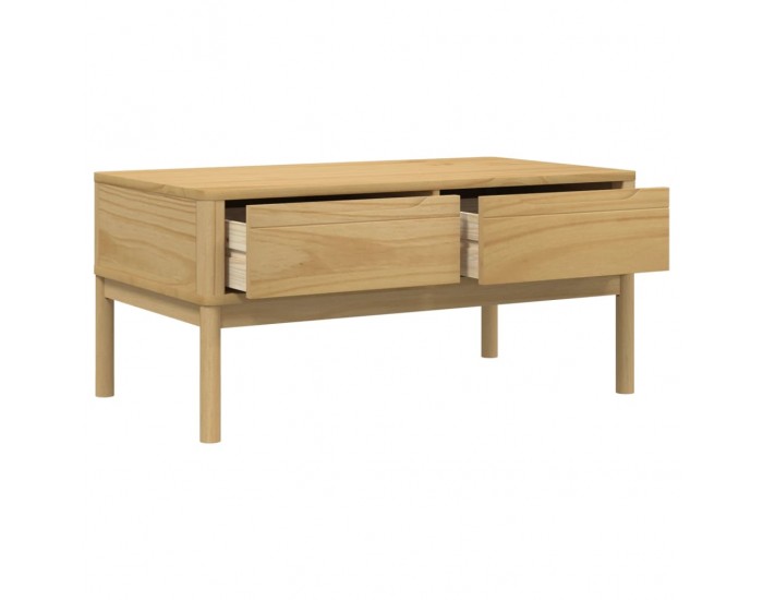 Sonata H Кафе маса FLORO, восъчнокафява,99x55,5x45см, борово дърво масив