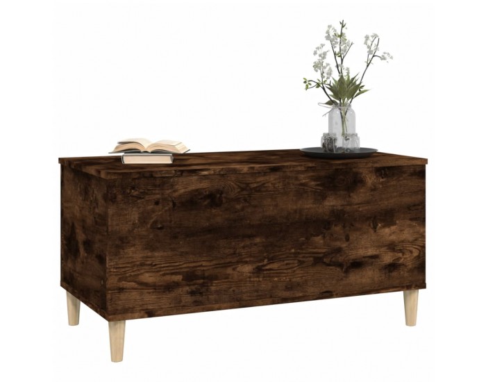 Sonata H Кафе маса, опушен дъб, 90x44,5x45 см, инженерно дърво