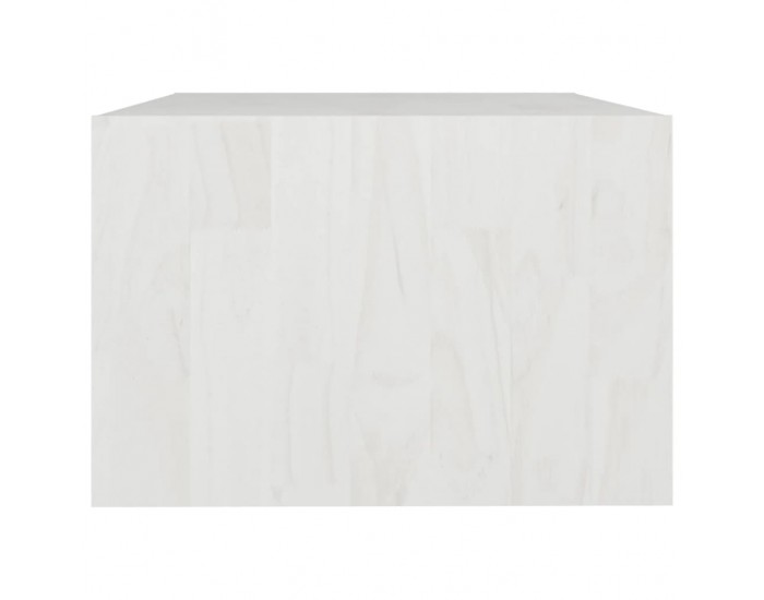 Sonata H Маса за кафе, бяла, 75x50x33,5 см, борово дърво масив