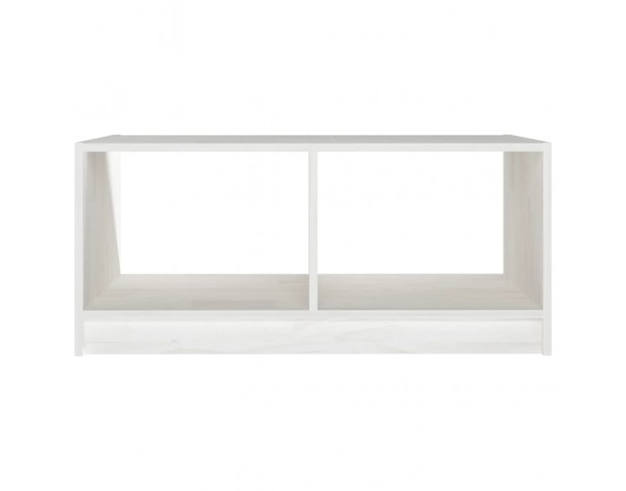 Sonata H Маса за кафе, бяла, 75x50x33,5 см, борово дърво масив