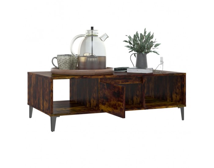 Sonata H Маса за кафе, опушен дъб, 103,5x60x35 см, инженерно дърво