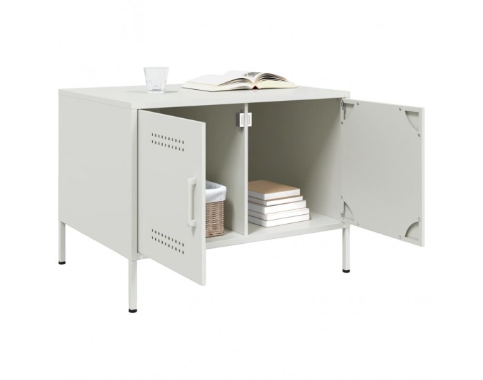 Sonata H Маса за кафе, бяла, 68x50x50,5 см, стомана