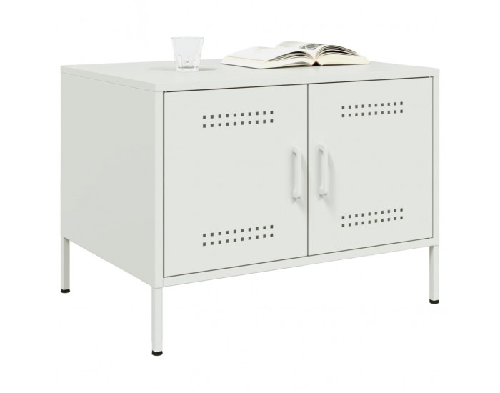 Sonata H Маса за кафе, бяла, 68x50x50,5 см, стомана