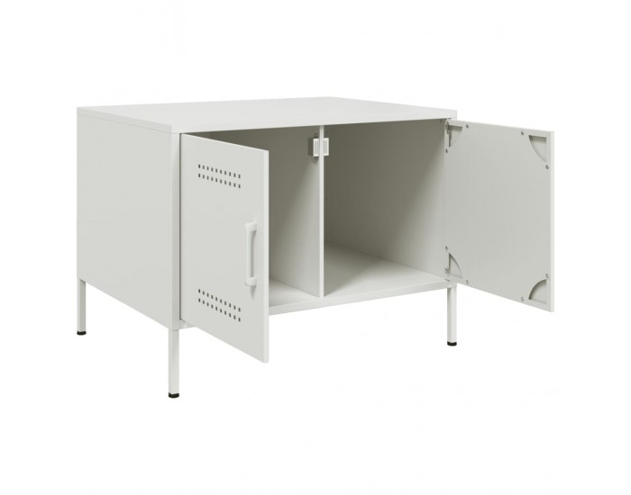 Sonata H Маса за кафе, бяла, 68x50x50,5 см, стомана