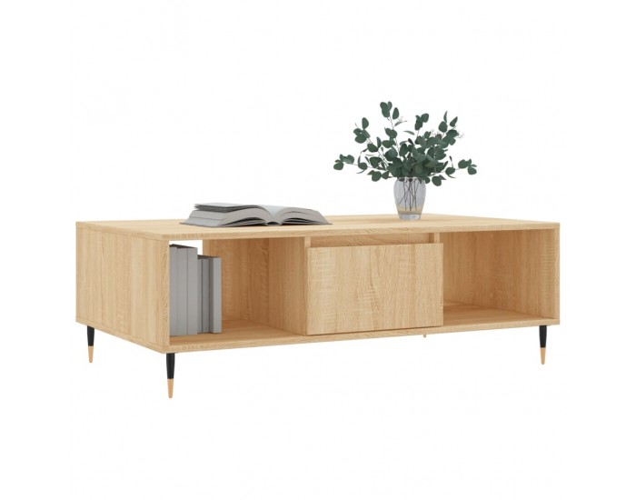 Sonata H Кафе маса, дъб сонома, 104x60x35 см, инженерно дърво